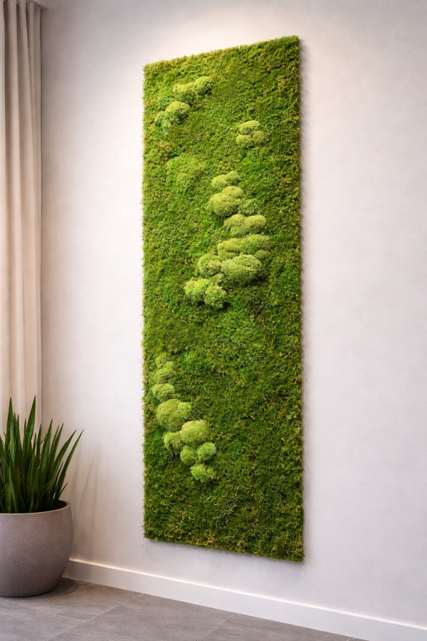 Prírodná vertikálna dekorácia